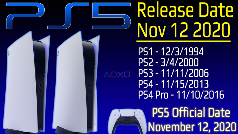 PS5 Release Date Nov 2020 Official Countdown to PS5 Launch